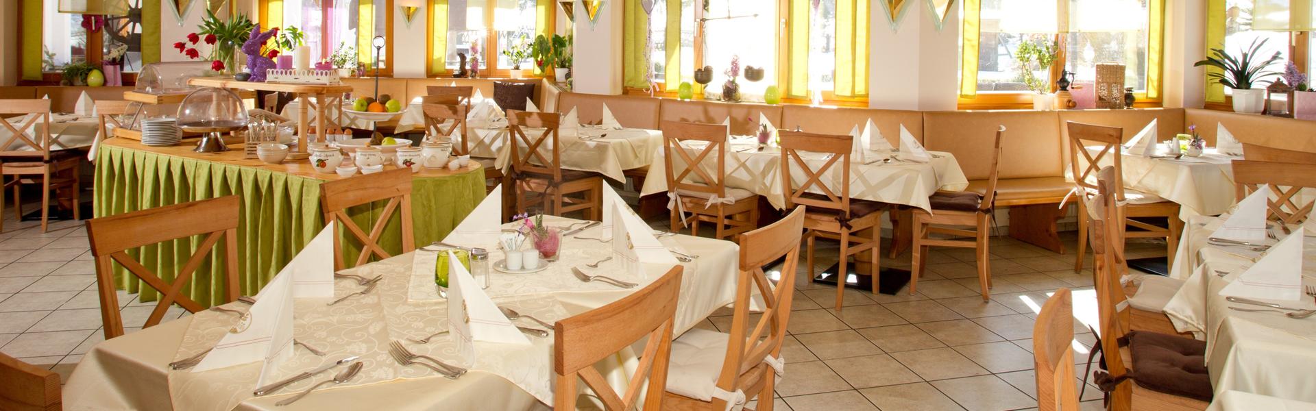 Restaurant im Hotel Alpengarten